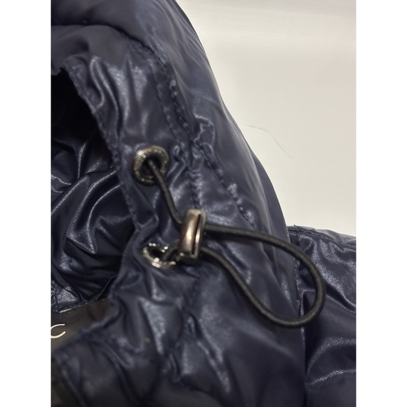 Andrew‎ Marc Premium Down Quilted Packable Navy Hooded Full Zip Puffer Jacket S - Picture 9 of 12